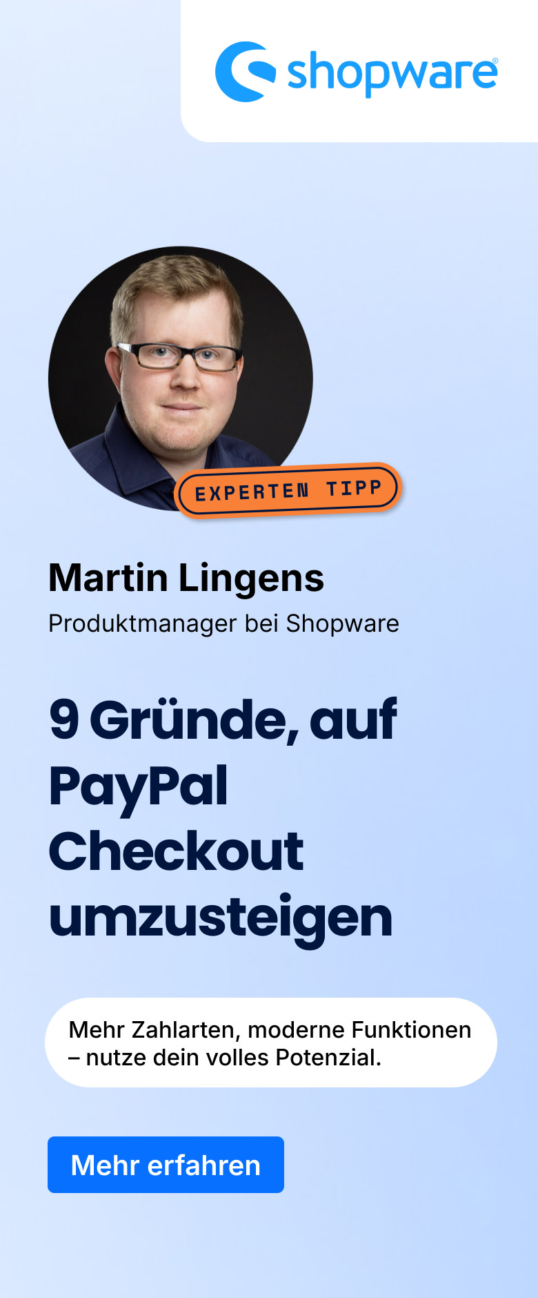 PayPal | Checkout Blogpost 2025 | Blog Banner (DE)