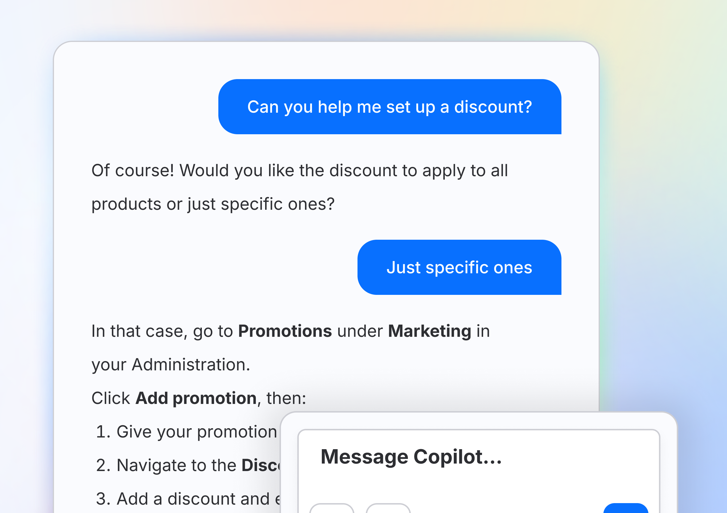 Image of an AI chat interface.