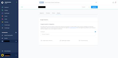 GA4 im Shopware 6 Backend de GA4 im Shopware 6 Backend de