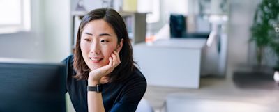 Image of woman in an office