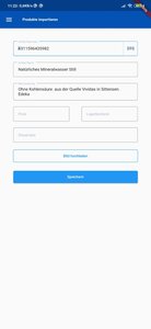 Filling in product data