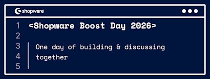 Shopware Boost Day 2026