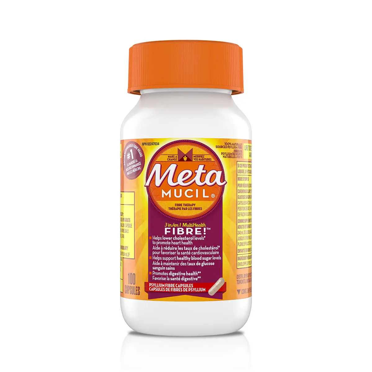 Metamucil capsules de fibres Metamucil