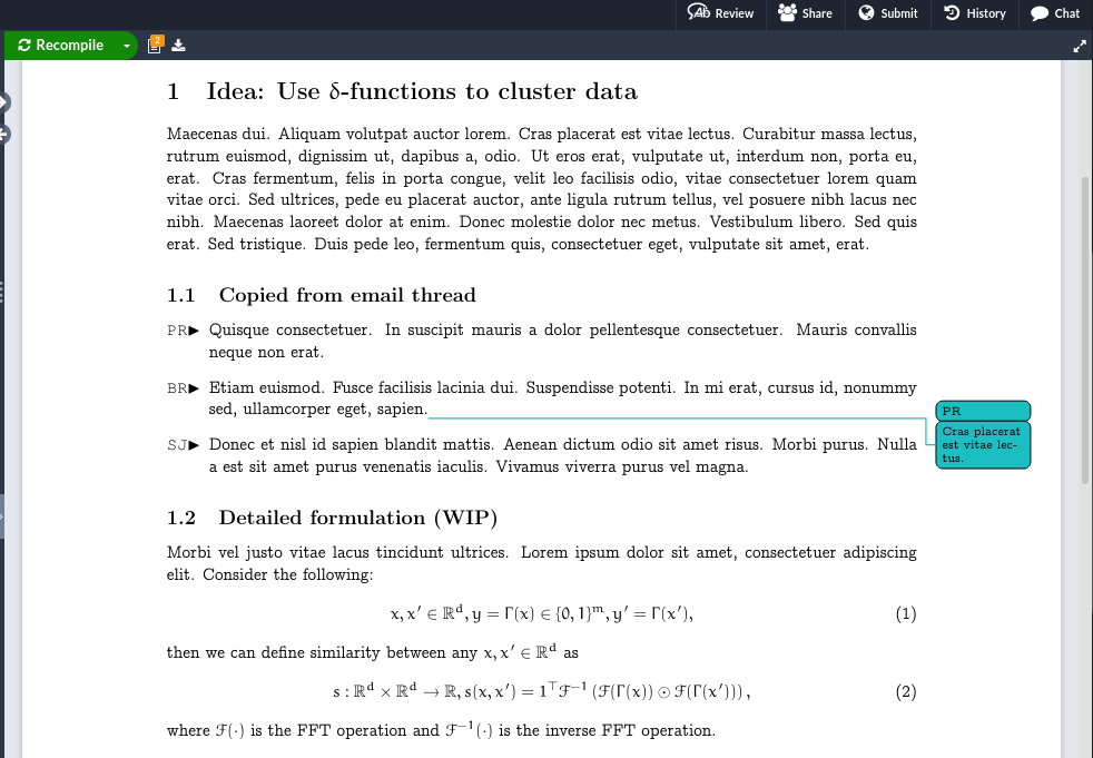 Using Overleaf for Maths Notes from Ideas to Full Write Up