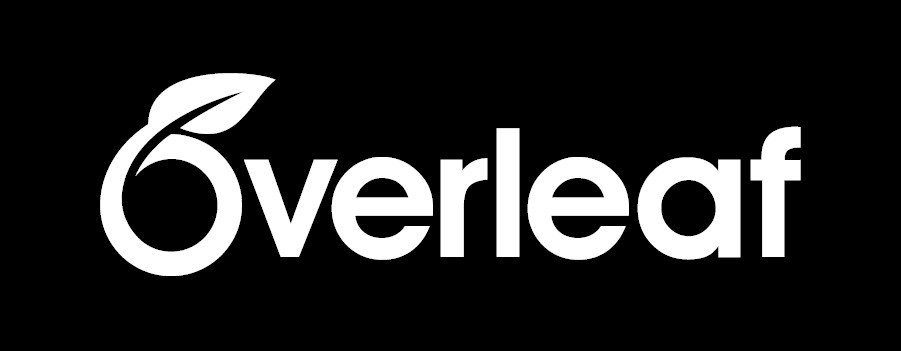 Overleaf logo, white