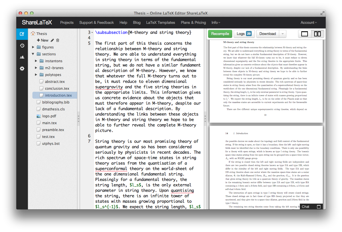 share latex text editor