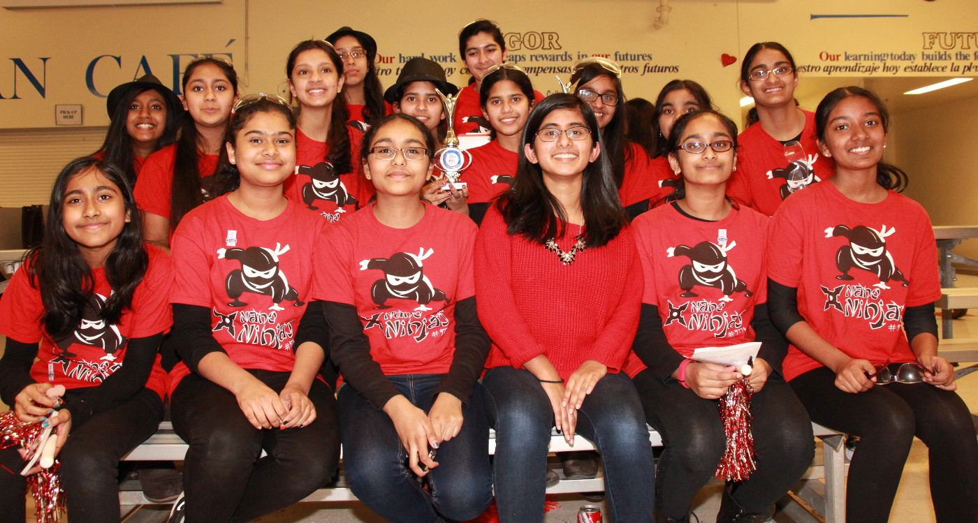 The Nano Ninjas building Robots – an all-girls FIRST Tech Challenge team #STEM4Girls