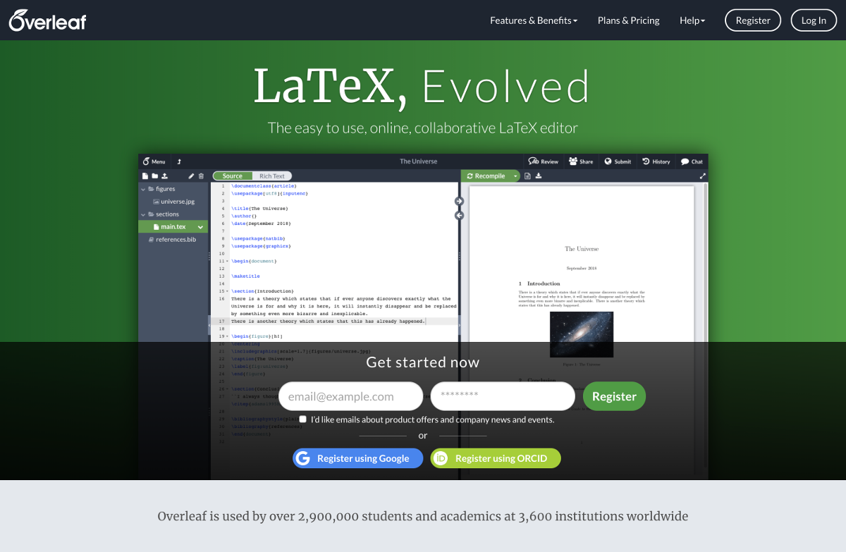 Overleaf for Groups Overleaf, Online LaTeX Editor