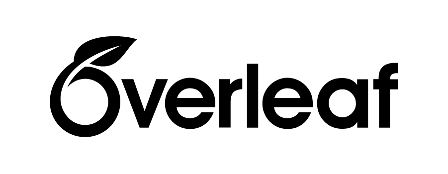 Overleaf logo, monochromatic