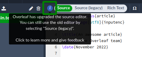 How to give us feedback directly from the editor
