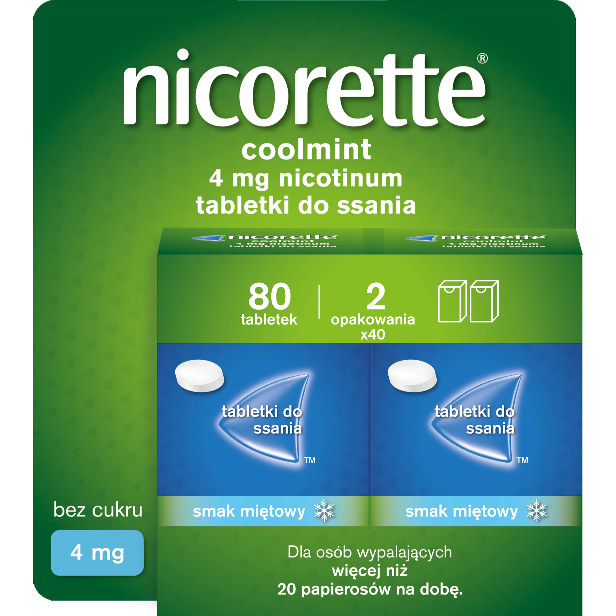 Nicorette® Coolmint Tabletki 4 mg 80 sztuk