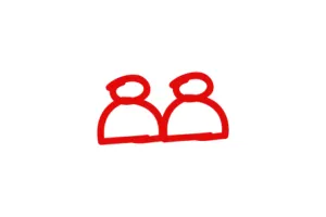 Two People Illustration