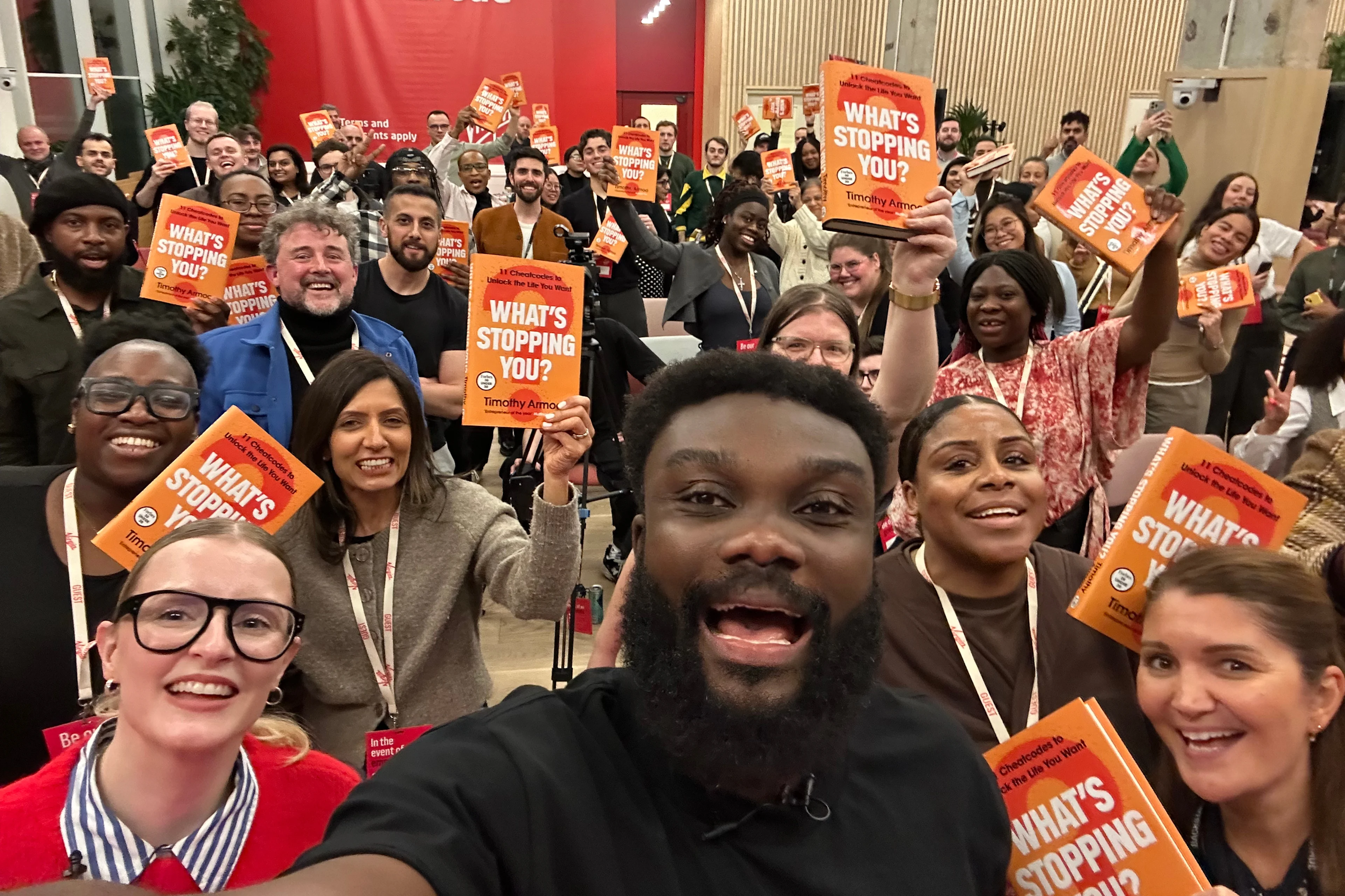 Timothy Armoo changemakers group selfie