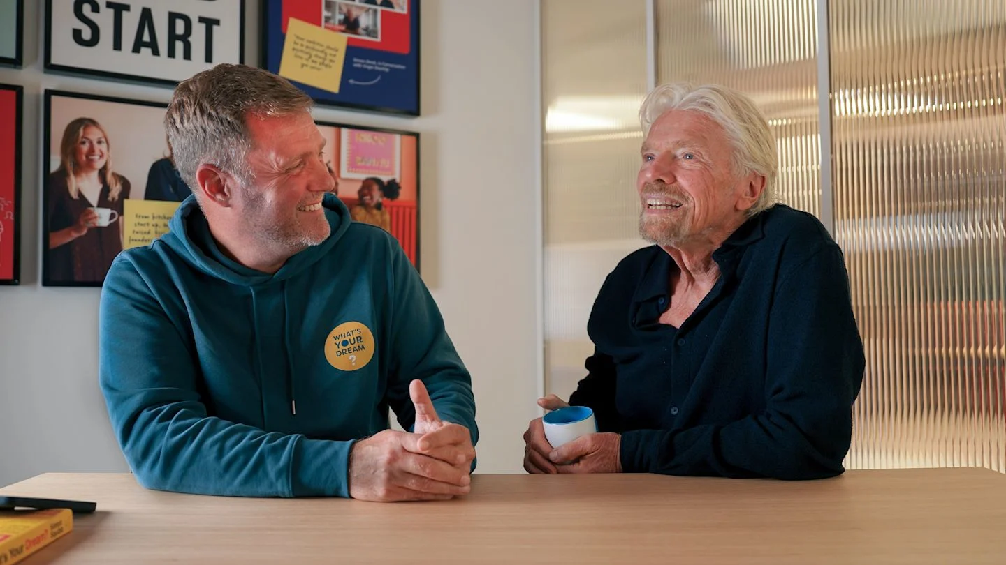 Simon Squibb and Richard Branson 