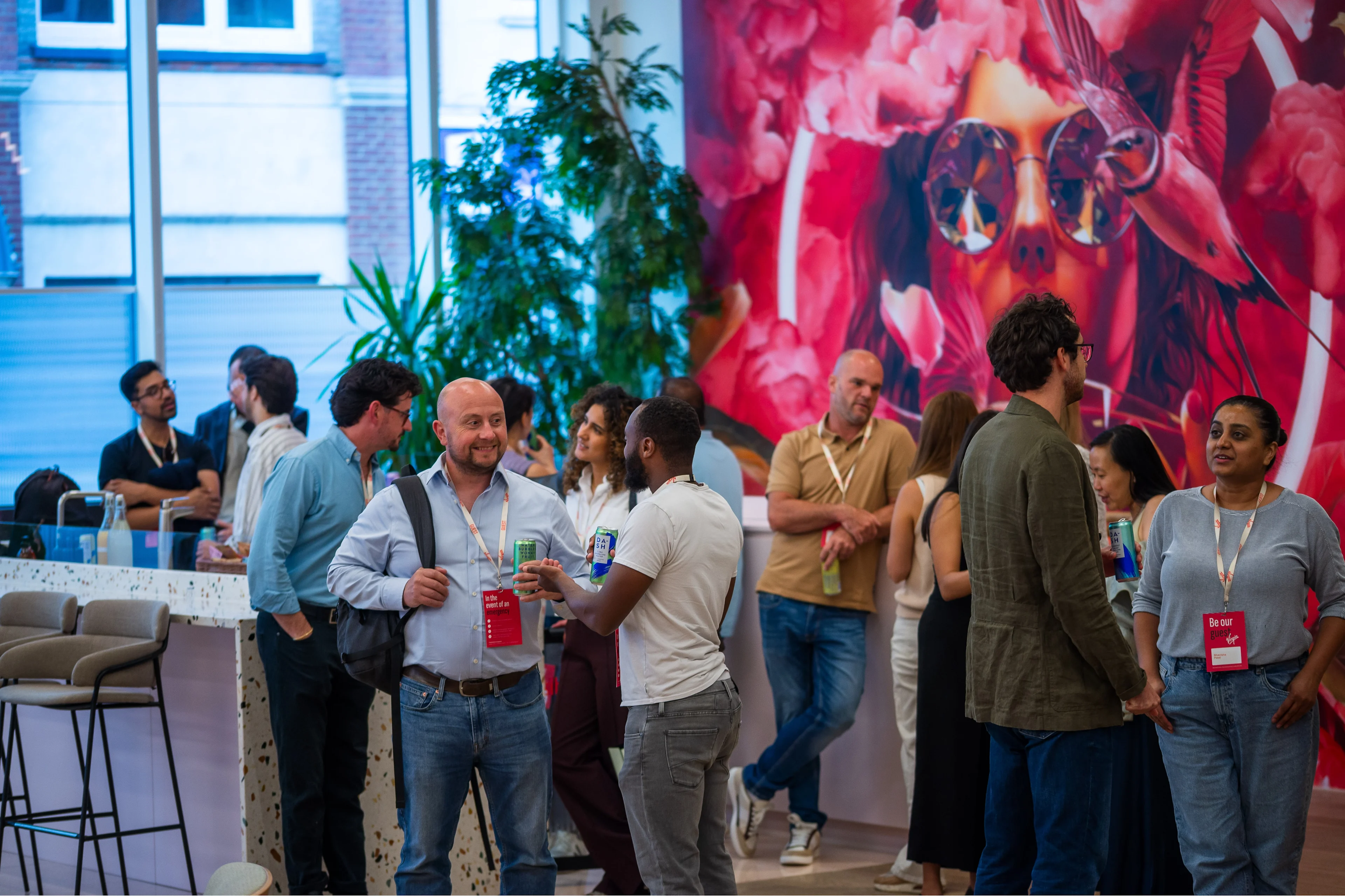 Founders mingling at event