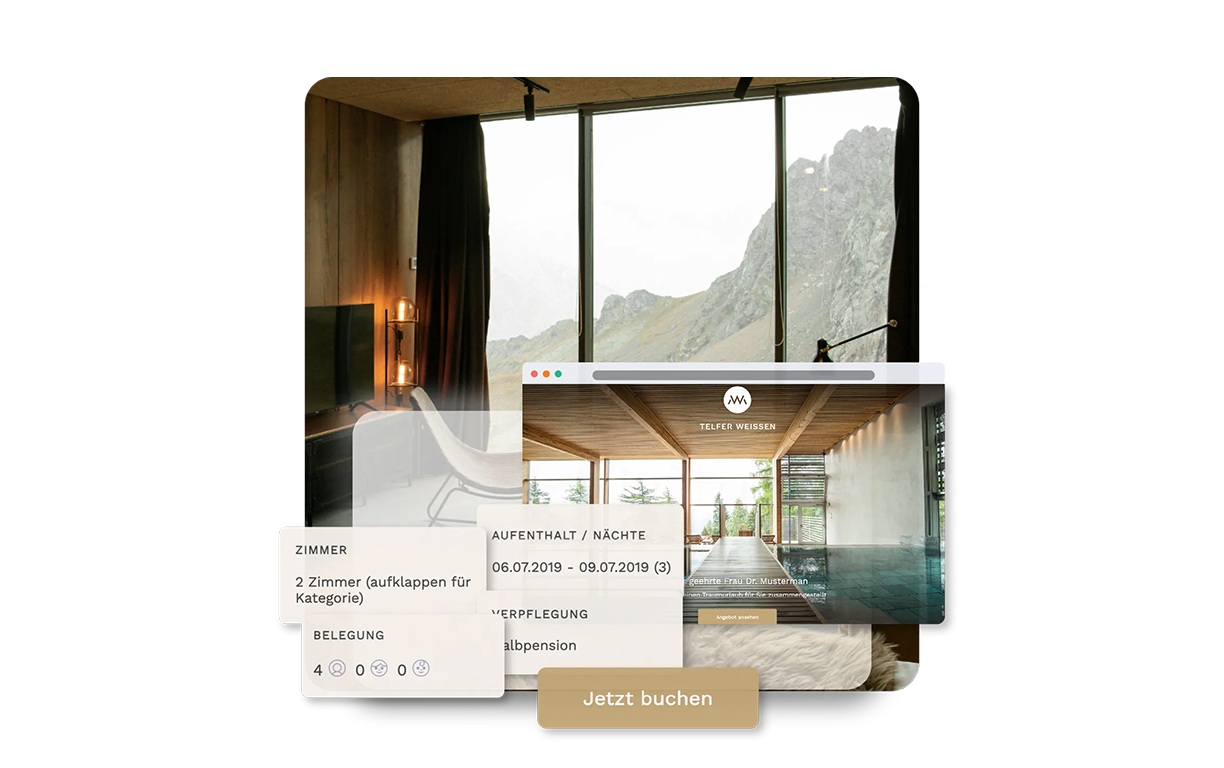 Smart Host offer generator with mini websites in hotel branding