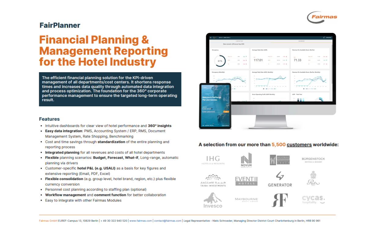 FairPlanner onepager factsheet