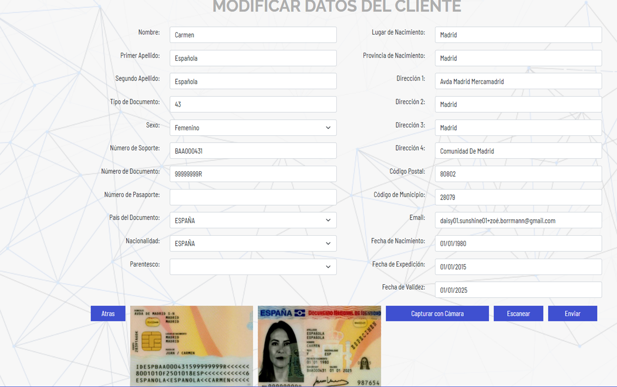 Retrieve data automatically or modify it manually