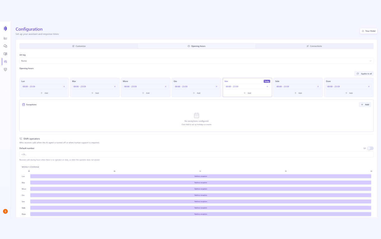 Ecco schedule assignation