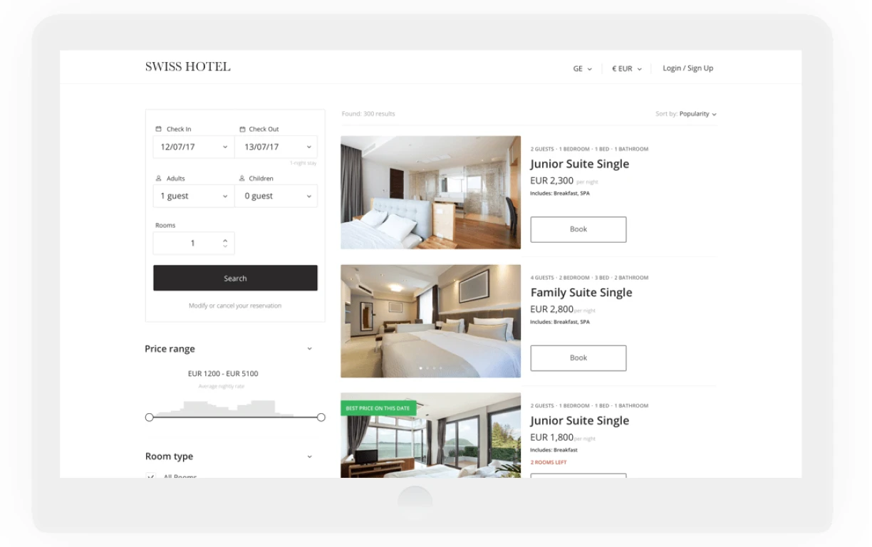 HotelSpider Web-booking-Engine3