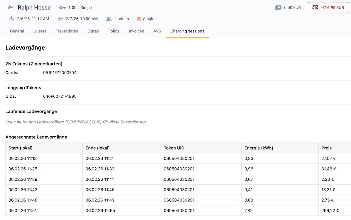 See running and finished sessions