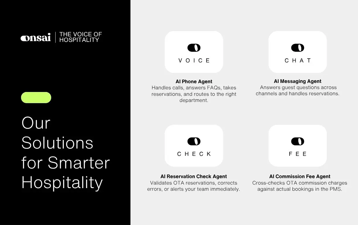 Onsai - The Voice of Hospitality