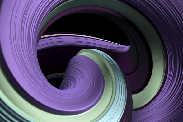 An abstract 3D design effect using Cinema 4D modelling tools