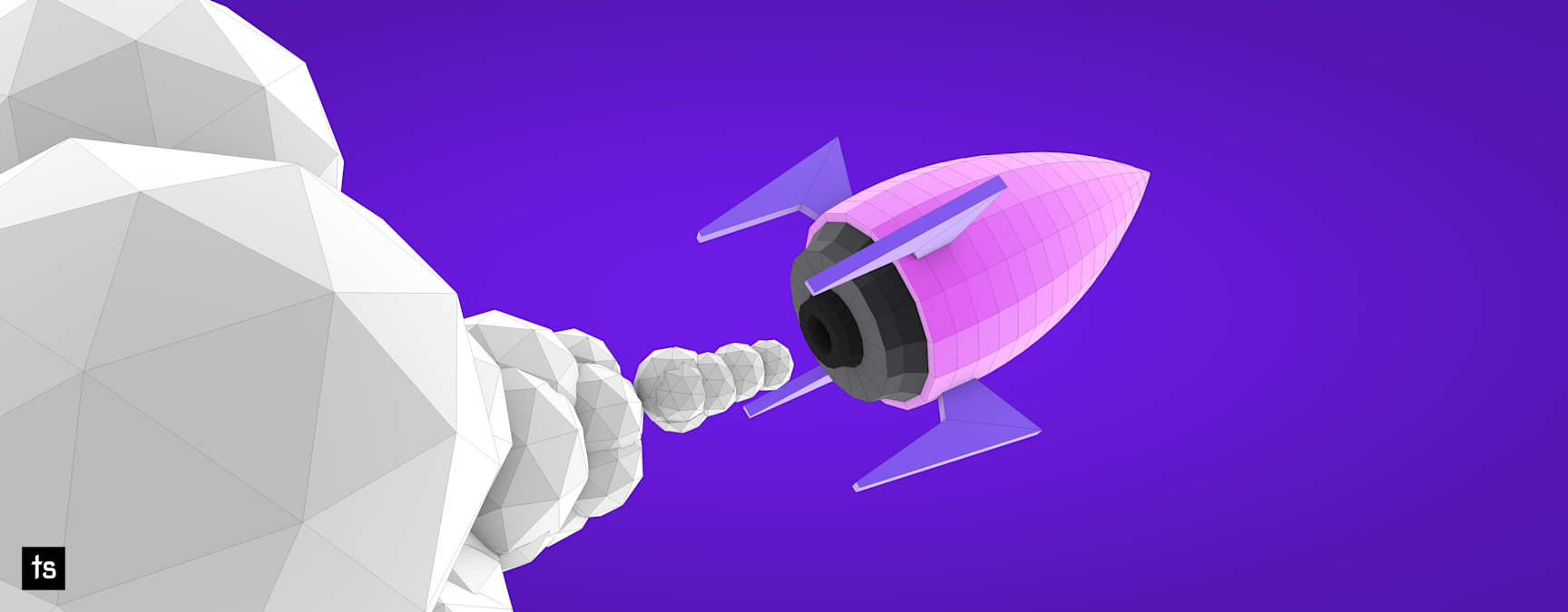 Create a low-poly rocket and bring it to life in cinema 4D