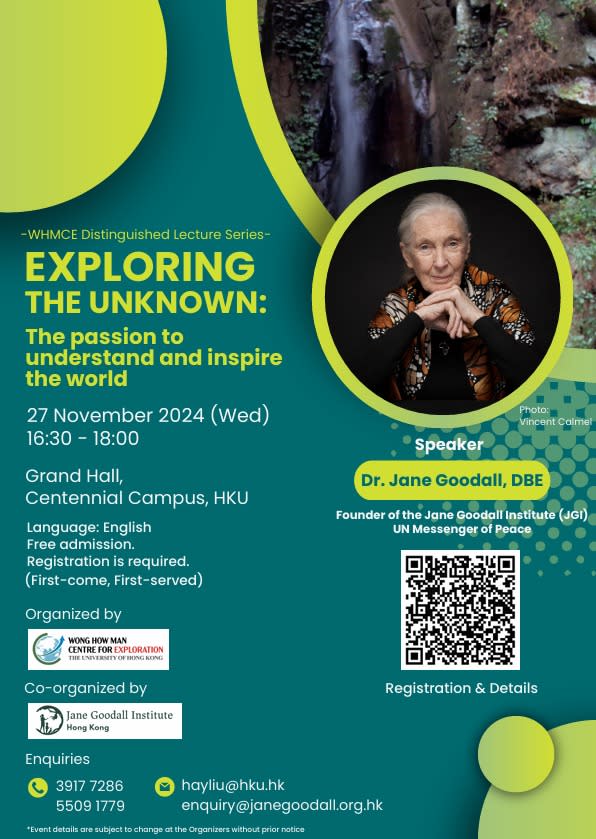 EXPLORING THE UNKNOWN: The passion to understand and inspired the world by Dr. Jane Goodall