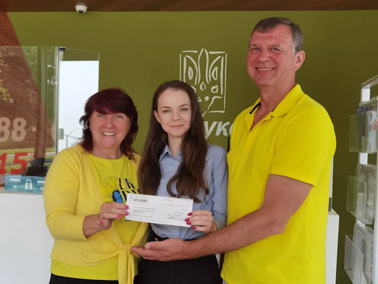 Gratitude to Christina Levi’s, branch manager of Ukrainian Credit Union