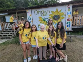 Joseph Albert Donates Souvenir T-shirts to Everyone Attending UCSS Ottawa Summer Camp for Refugee Ukrainian Children 2024