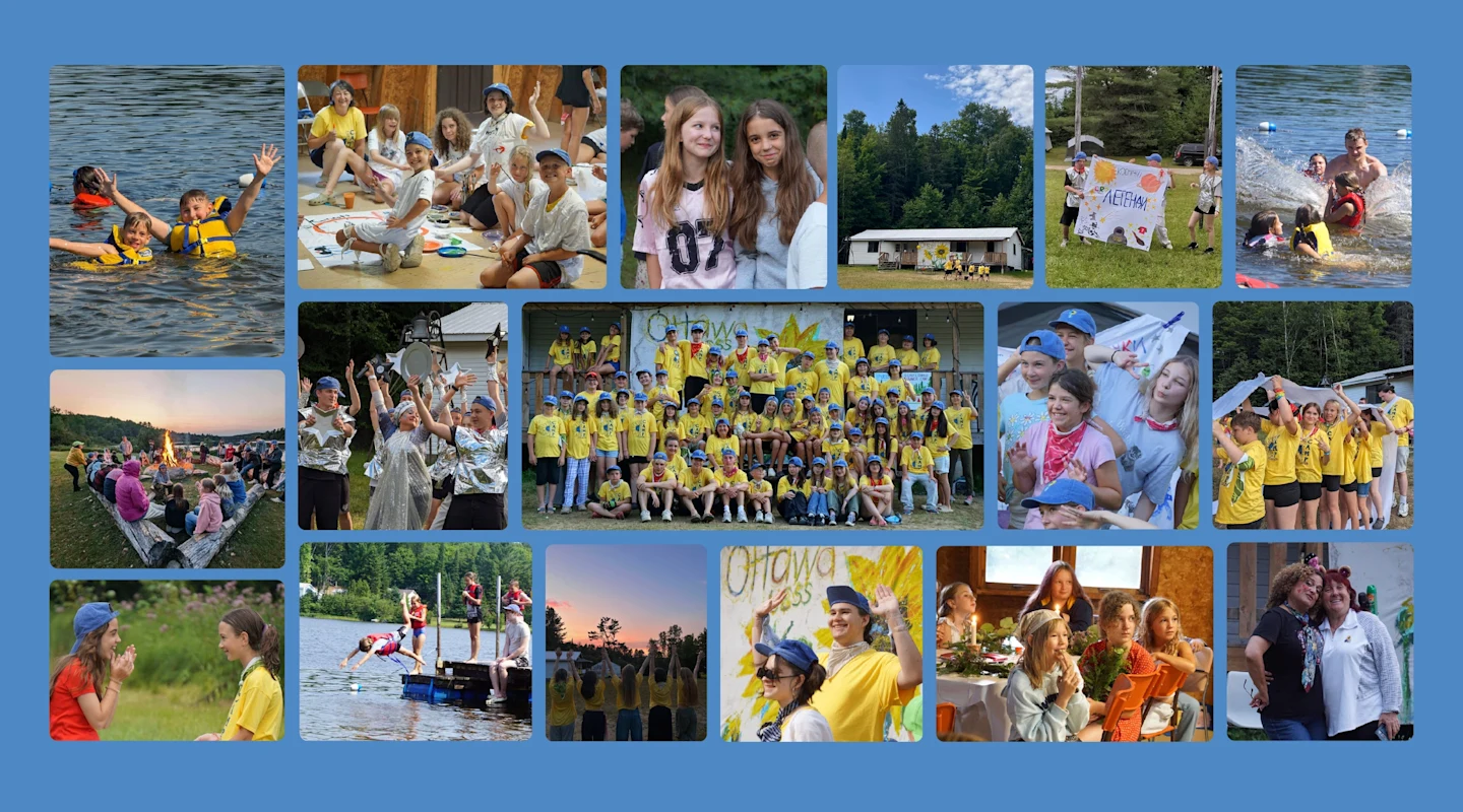 Summer camp grid photo