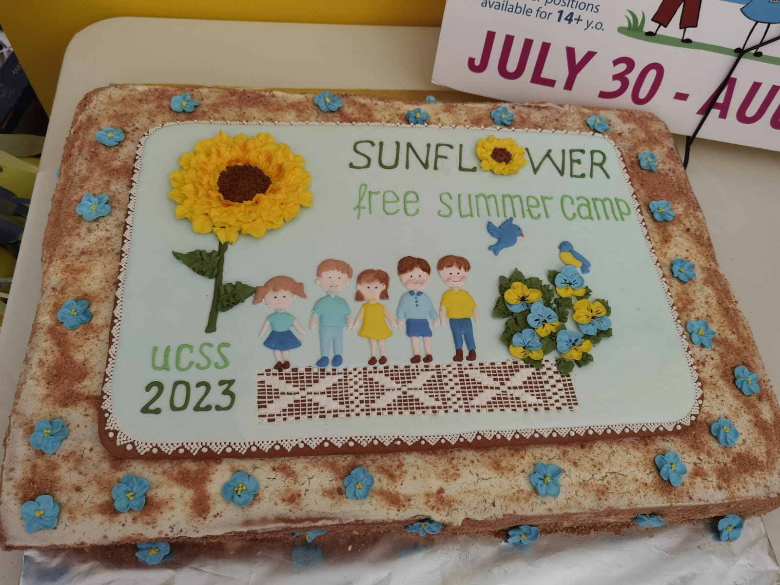 Sunflower cake