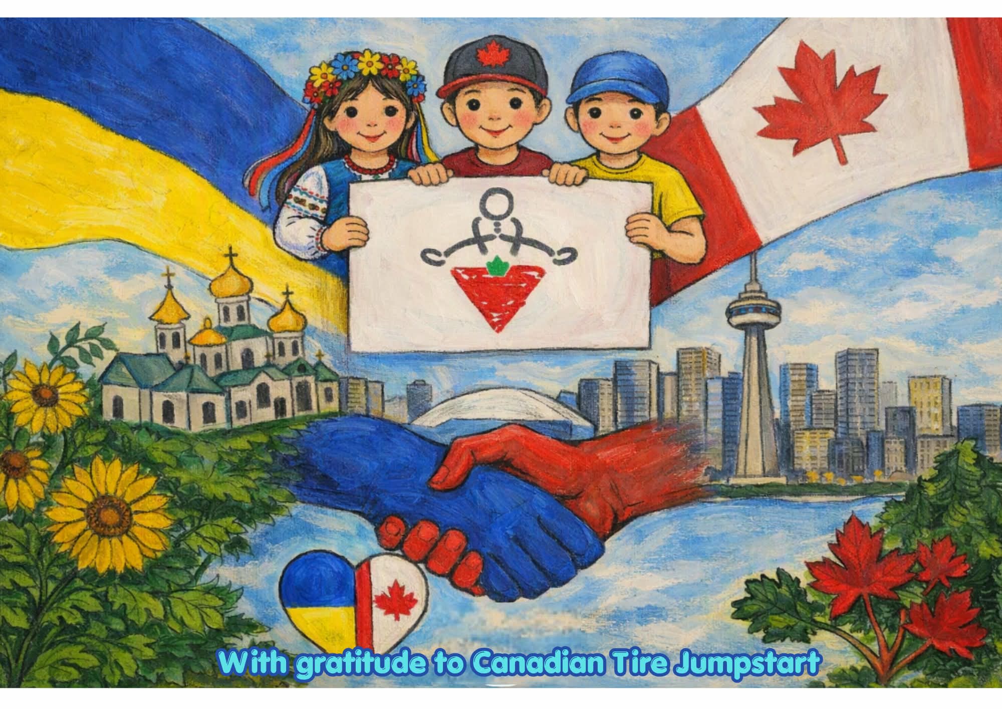 UCSS Ottawa proudly thanks Canadian Tire Jumpstart for supporting inclusive summer camp experiences, outdoor equipment, and joyful opportunities for Ukrainian children in Ottawa.
