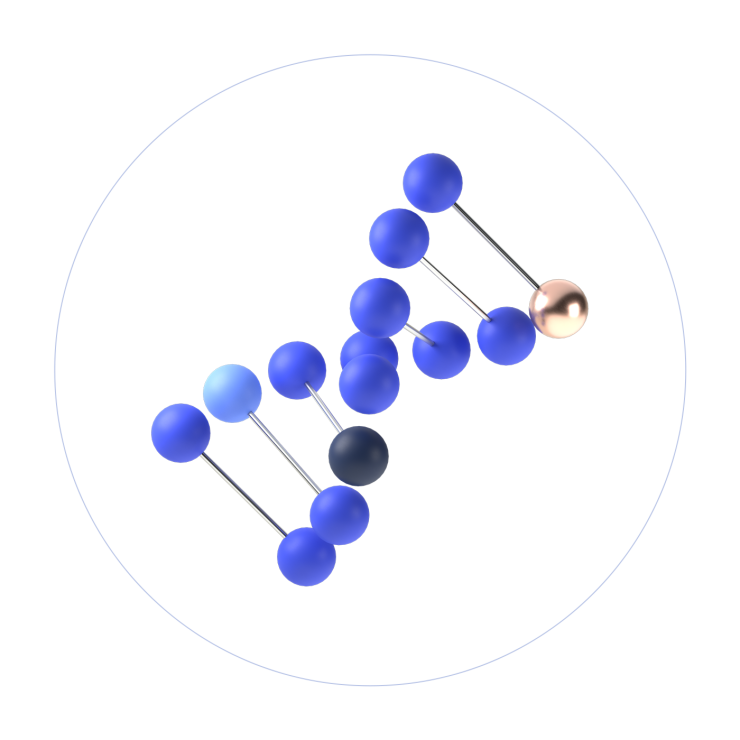 Blue DNA image