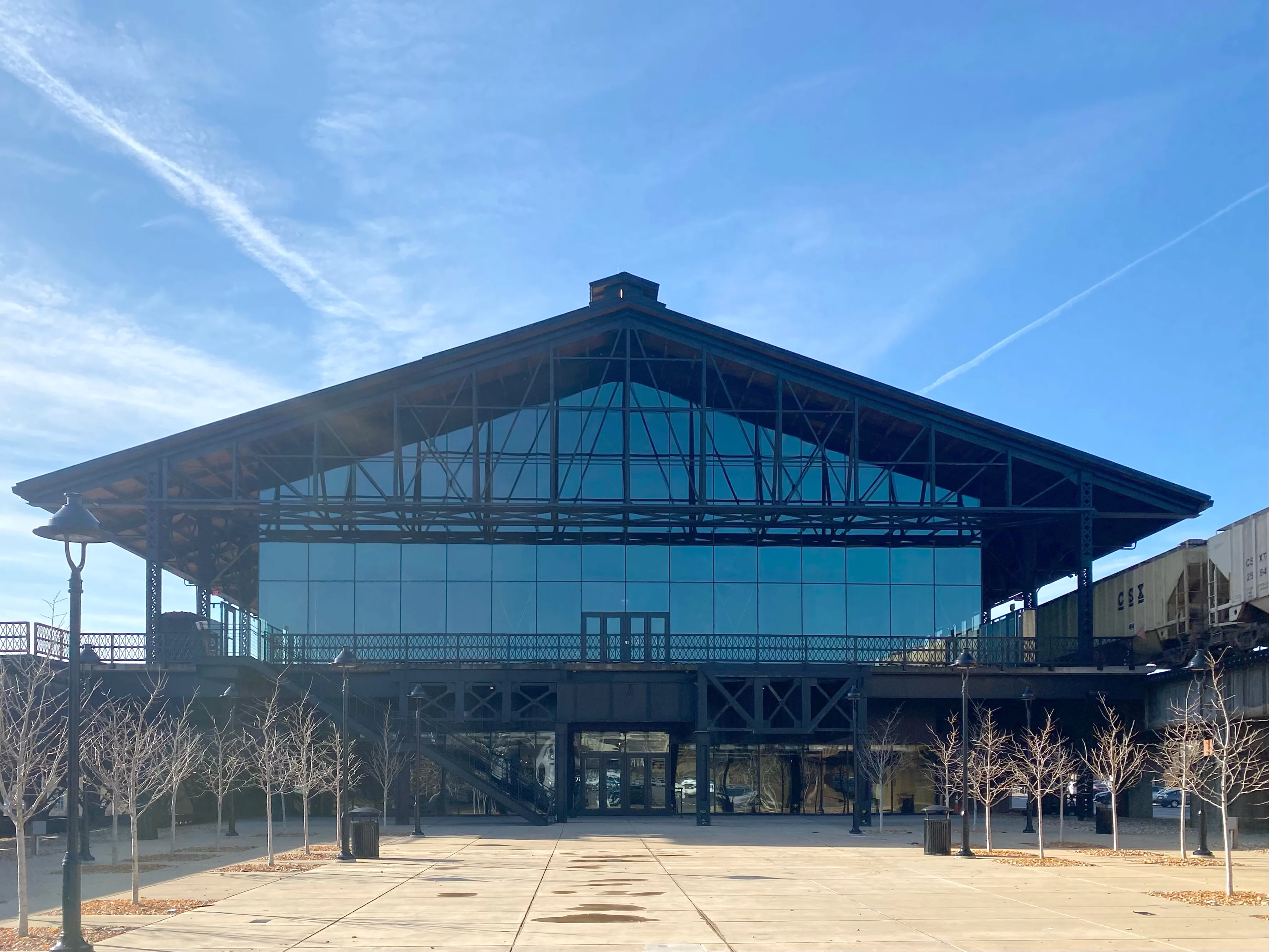 The Main Street train shed in Shockoe Bottom in Richmond, Virginia