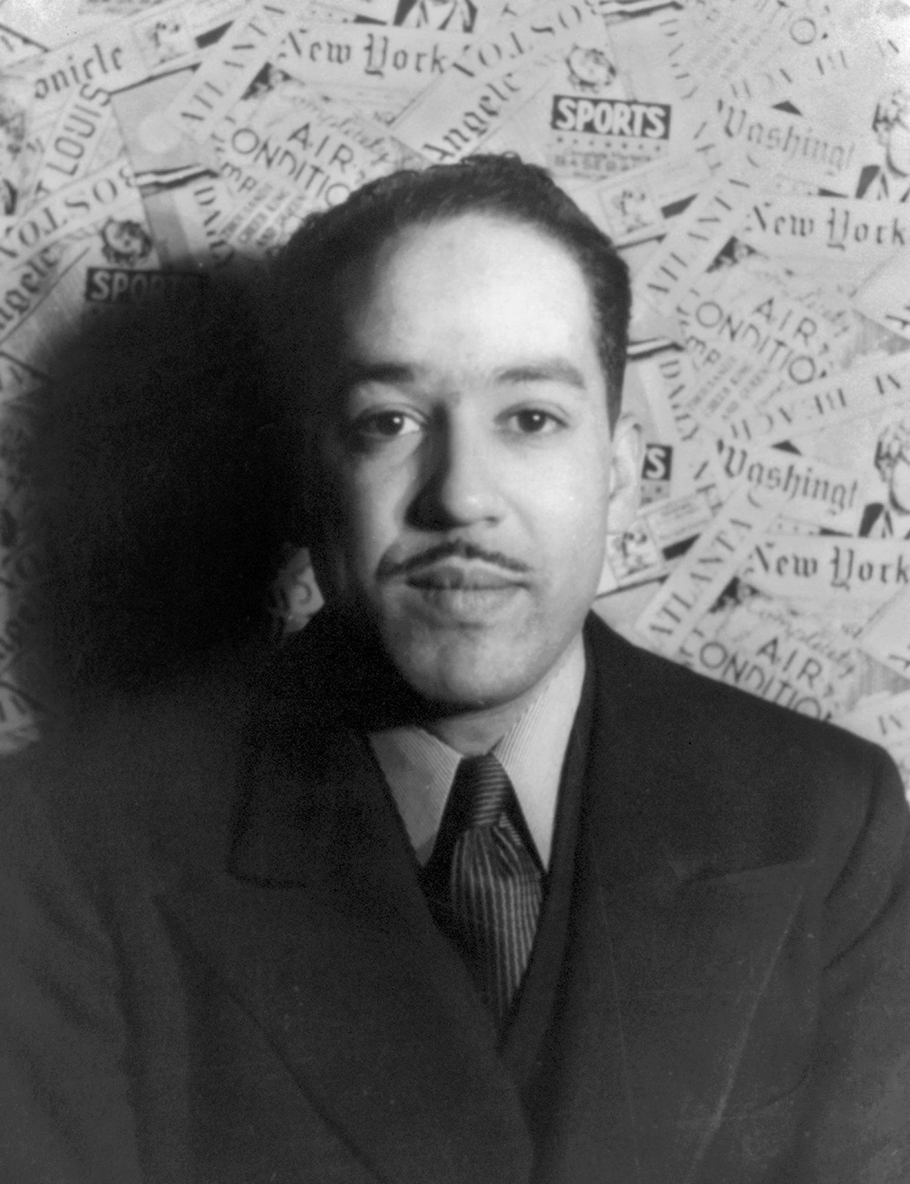 Headshot of Langston Hughes