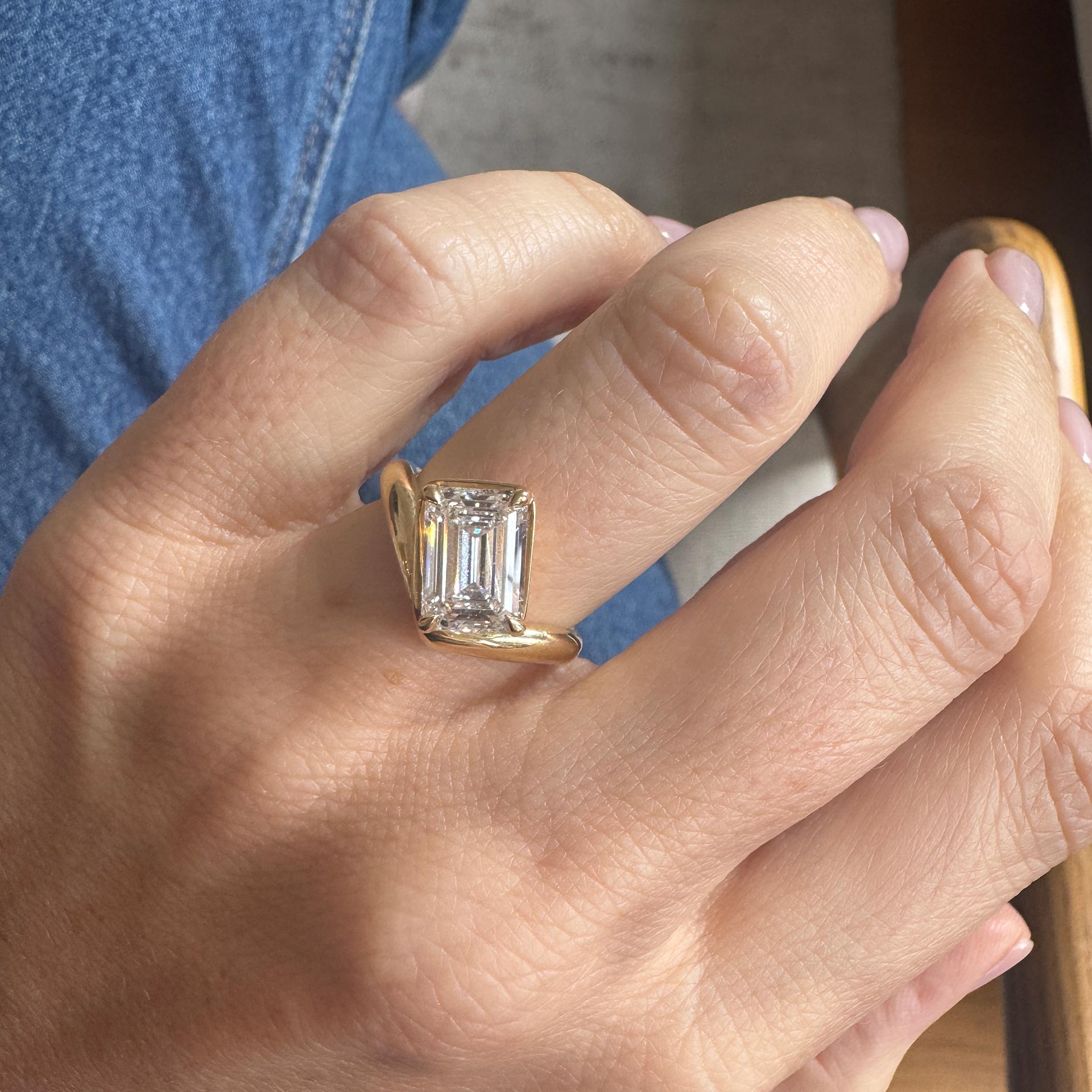 Jessie Emerald Ring