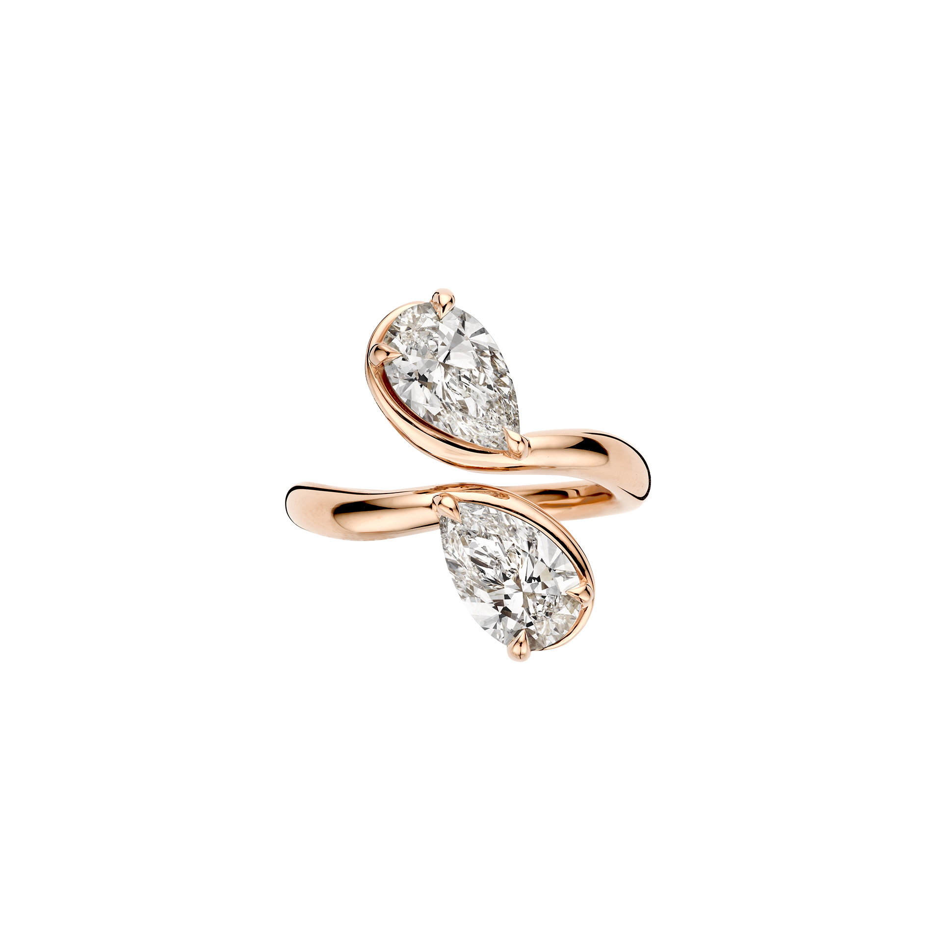 Mary 2 stone - rose gold