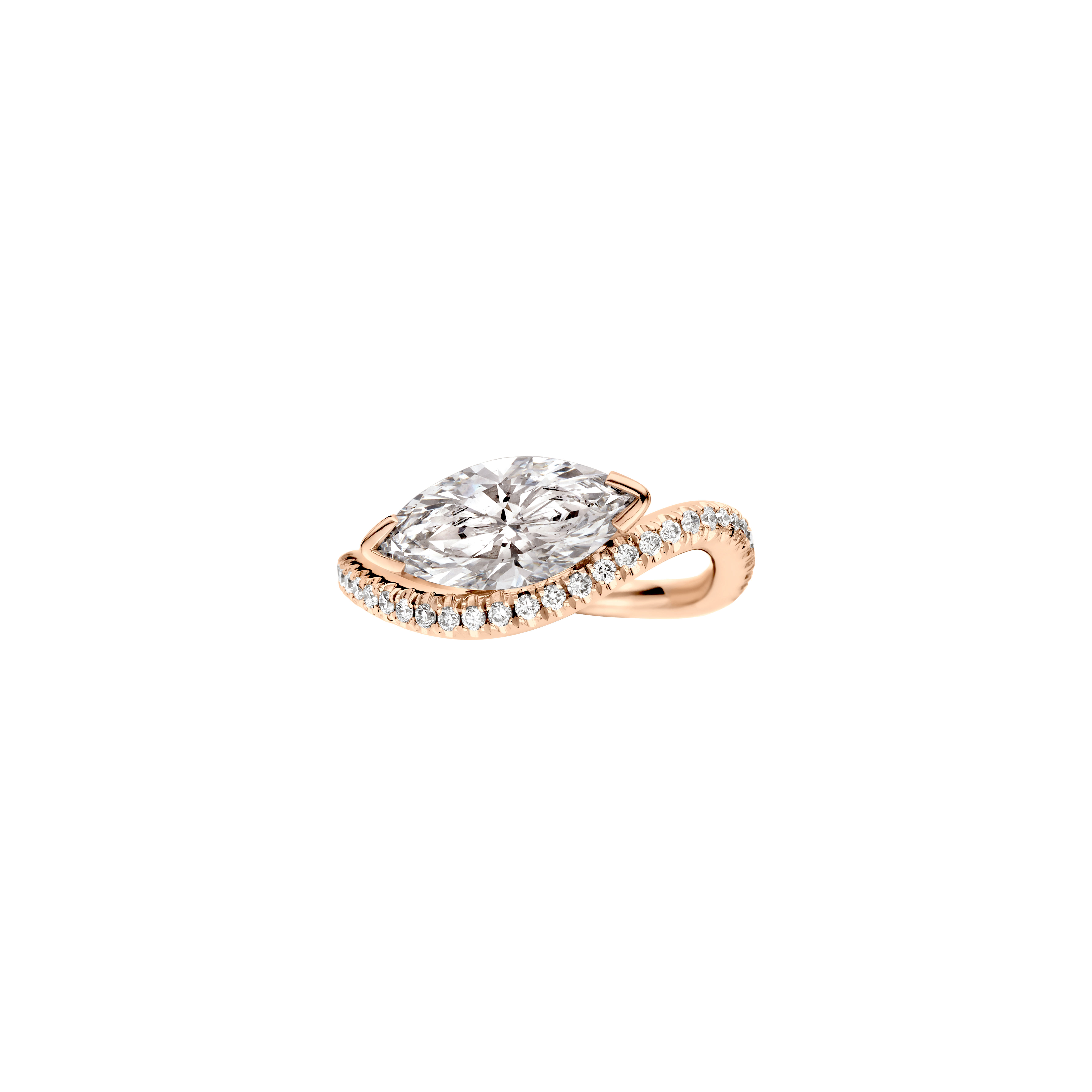 Rita Engagement ring packshot - rose gold