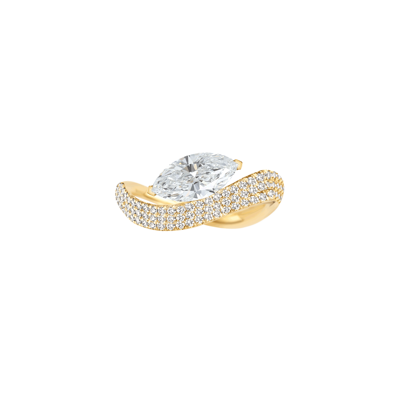 Jackie Pavé Marquise Ring