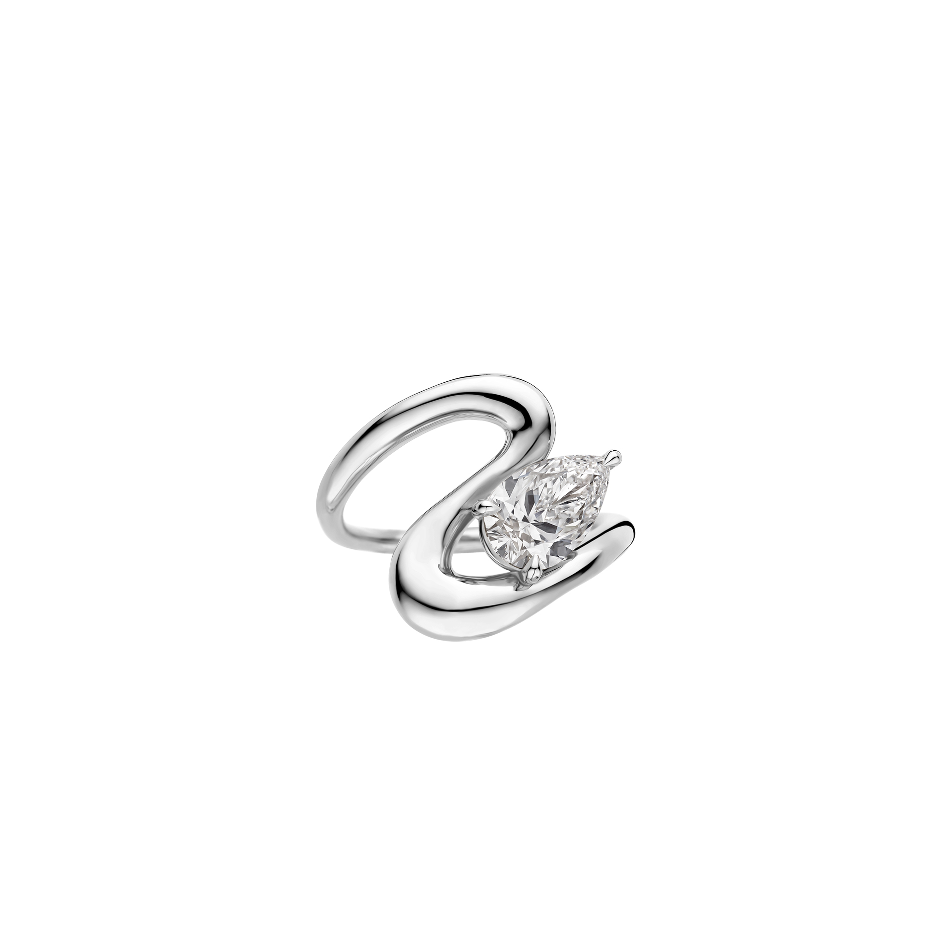 Daphne engagement ring packshot - white gold