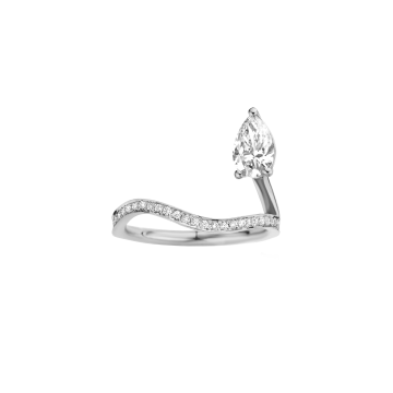 Recycled Gold Lab Diamond Engagement Ring, Serena | Kimai