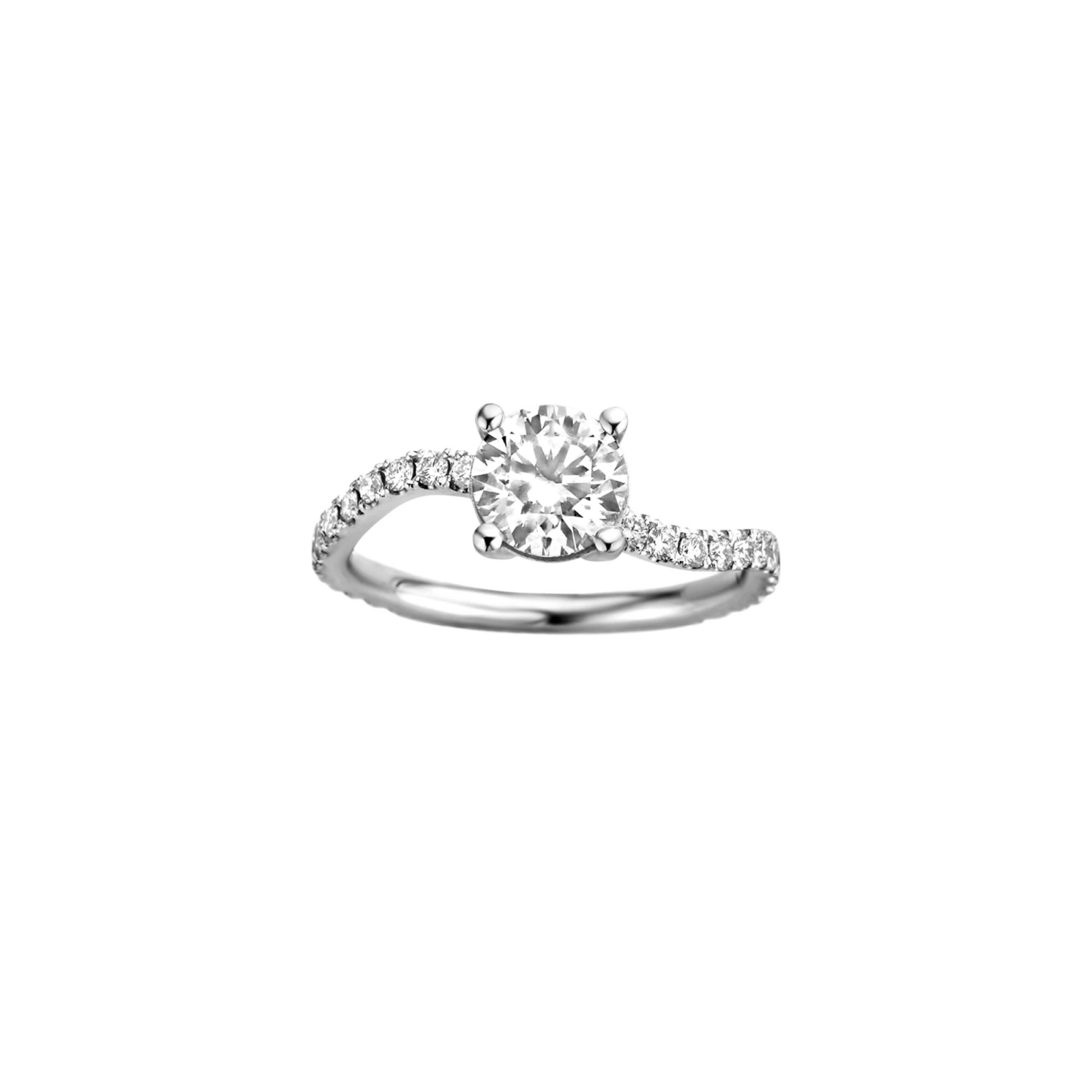 Grace Engagement Ring Packshot - white gold