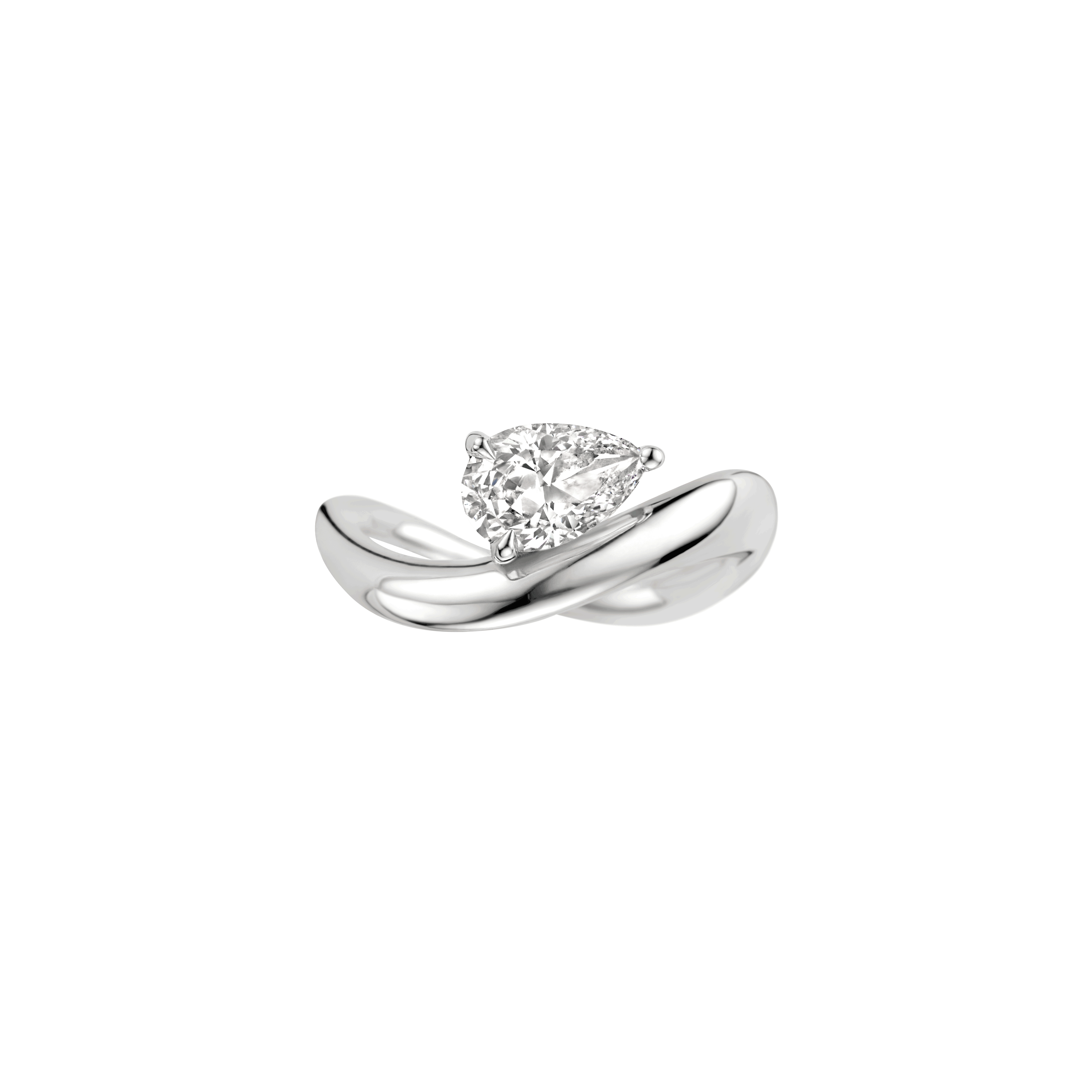 Jackie Engagement ring packshot - white gold 