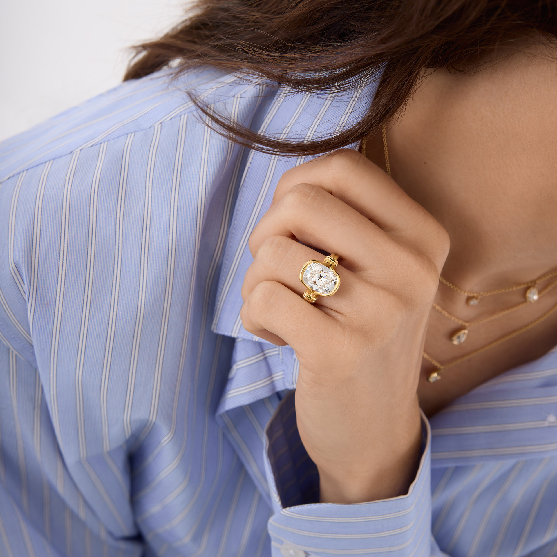 Athena Elongated Cushion Ring
