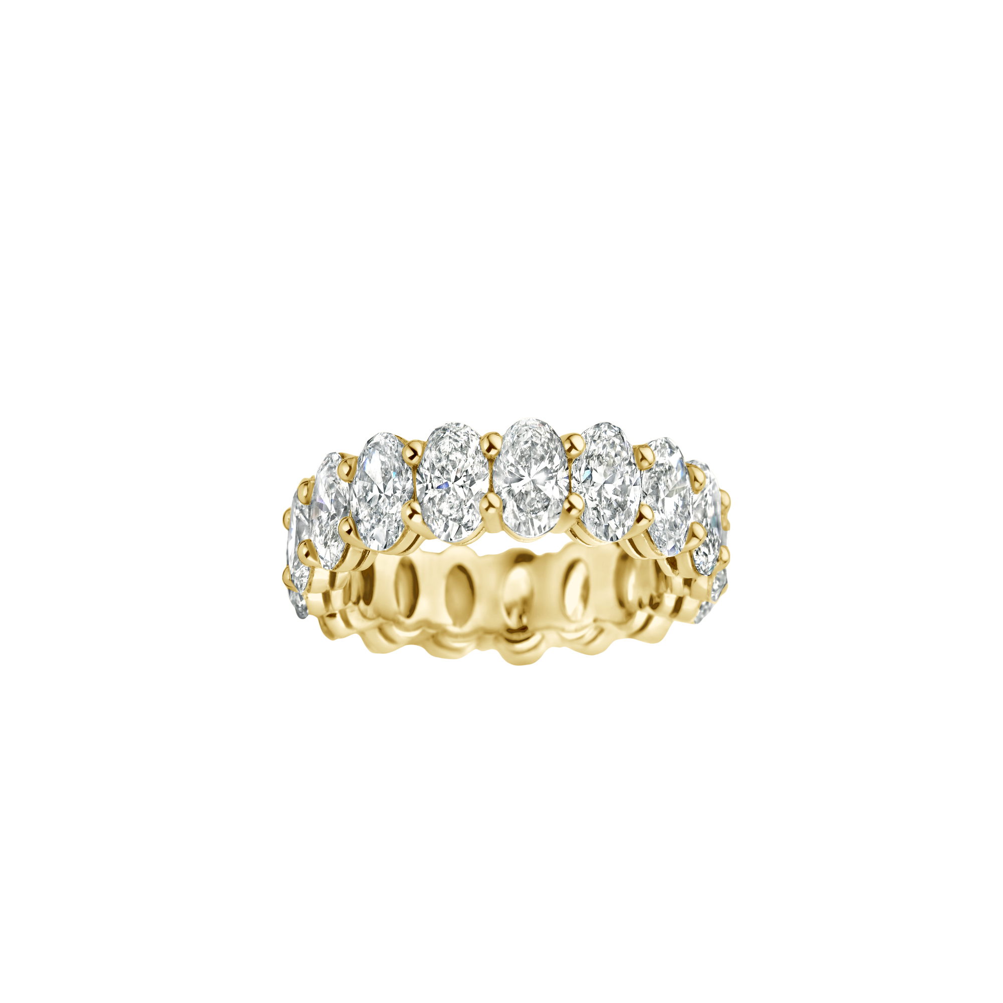 Oprah Eternity Engagement ring packshot - yellow gold