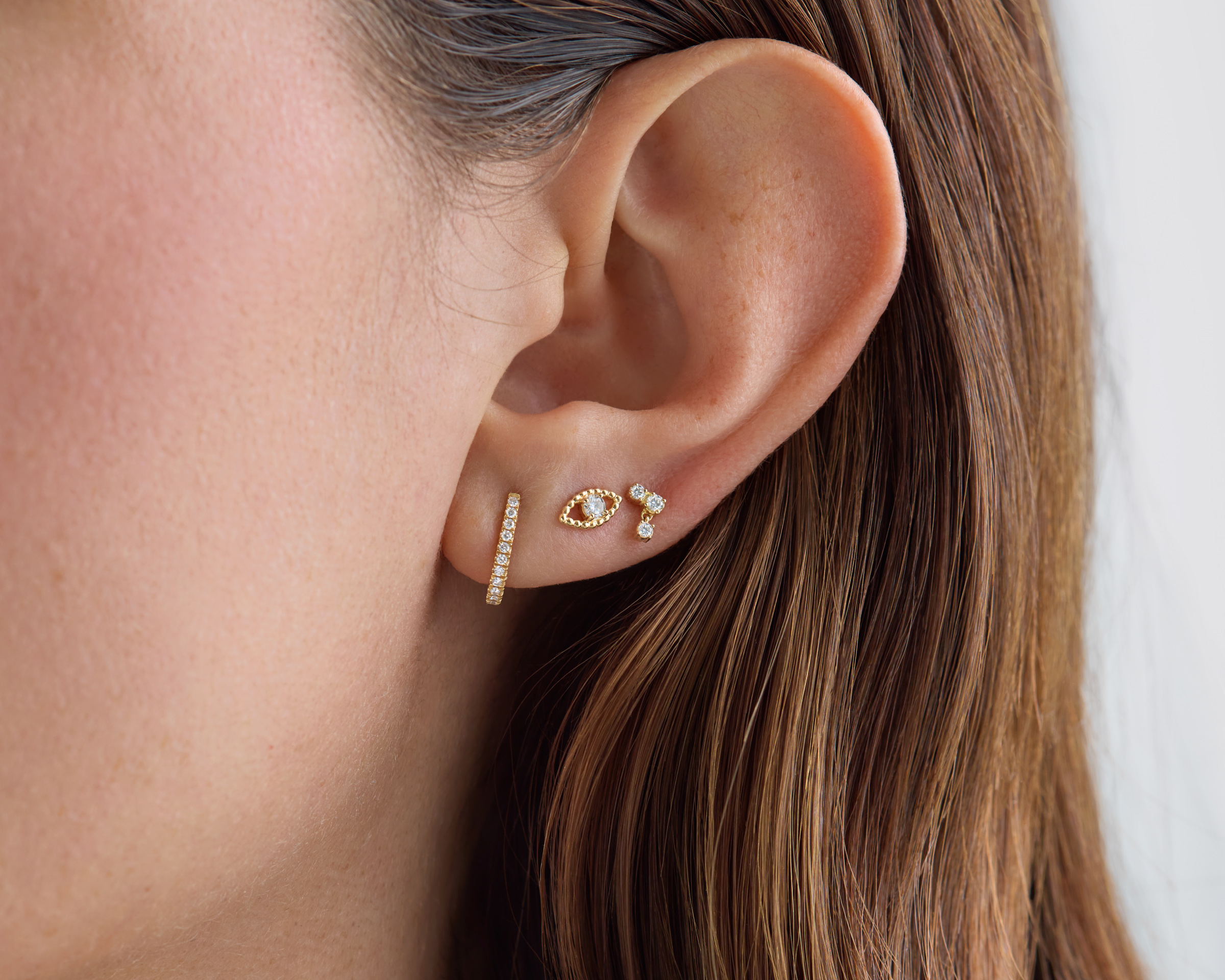 PEAR FRINGE DIAMOND DROP EARRINGS – Anita Ko