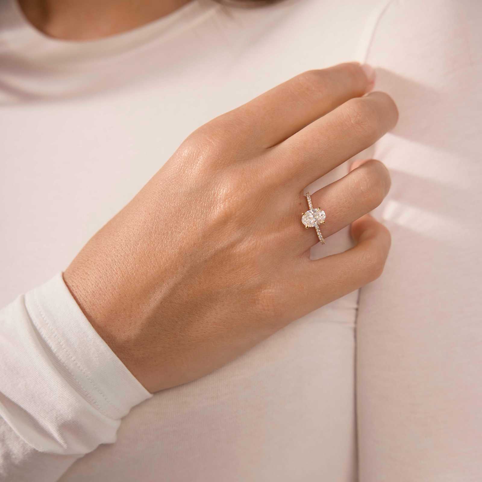 Maya Pavé Pear Ring