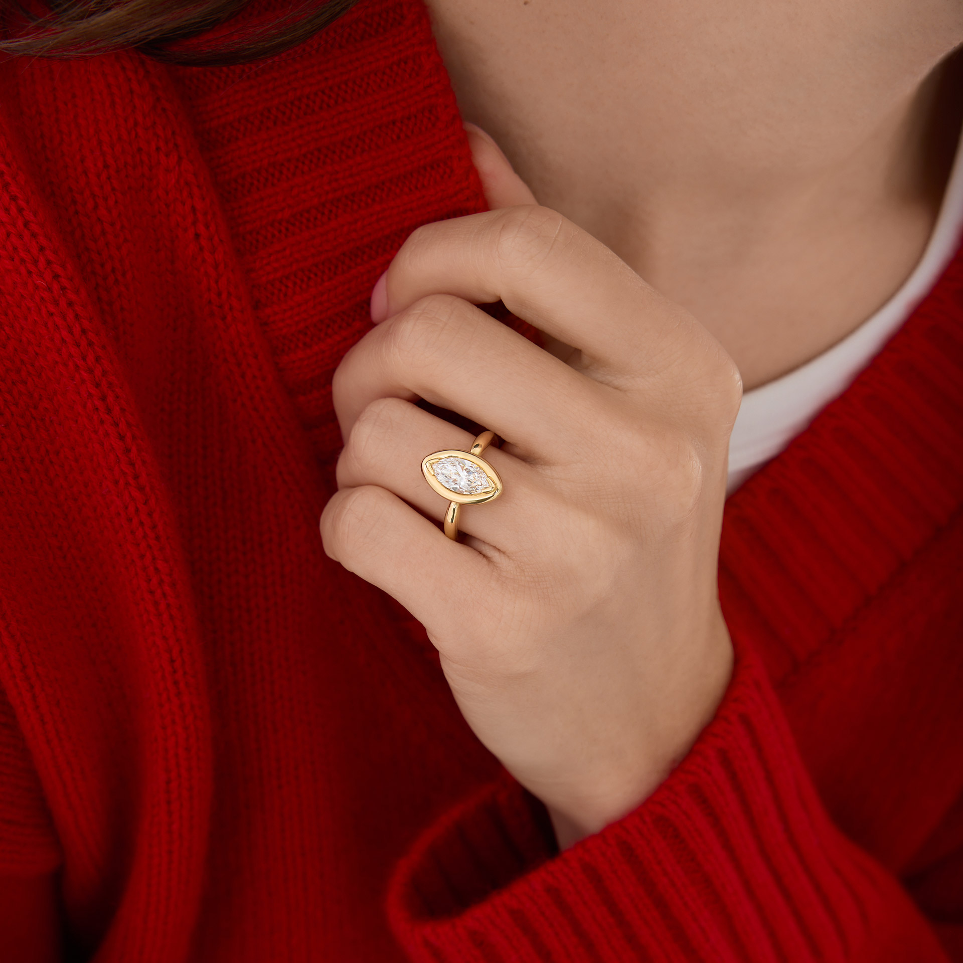 Alma Marquise Ring